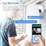 Solar Power Tuya Smart Camera 1080P HD Two Way Voice Intercom PIR Motion