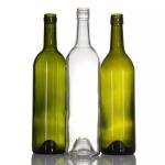 Clear Glass Red Wine Bottle 200ml 375ml 500ml 700ml 750ml 1000ml for Liquor