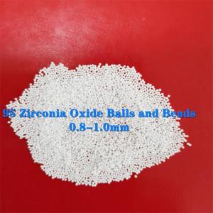 China 95 Yttria Zirconium Oxide Balls 0.8 - 1.0mm Mill Grinding Media wholesale
