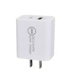 5V 4A QC3.0 Dual USB Plug Adapter PD 20W Quick Charge Plug