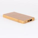 Bamboo Texture Slim 6000mAh Wood Personalized Power Bank Charger Single USB Port