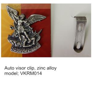 China Metal St. Michael Car Visor Clips, metal Guardian auto visor clips, metal religious gifts, wholesale