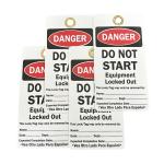 Customized Durable Plastic Safety Tag Design Preventing Accidents