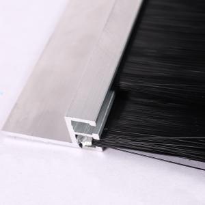 China Customized Double Row Aluminum Alloy Brush Dust Prevention Brush Strip Seal Brush wholesale
