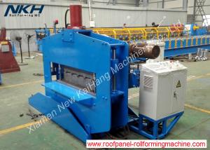 China Blue Roofing Sheet Crimping Machine , Hydraulic Crimp Panel Curving Machine wholesale