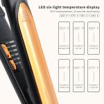 Black 10MM ROHS Hair Salon Pro Ceramic Iron Hair Straightener Fast Heating Flat