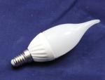 E14 E27 led candle bulbs ceramic aluminum dimmable led lights 4W