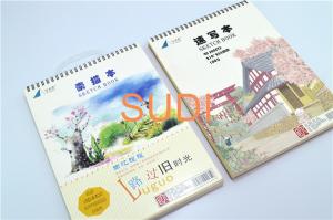 China Diary Printing Cardboard Cover 140gsm Loose Leaf Spiral Notebook wholesale