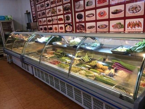 Energy Saving Deli Display Refrigerator Dynamic Cooling Type For Restaurant