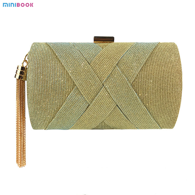 Low MOQ Mix Models Satin Ladies Diamante Party Purses Bridal Handbags For Women Luxury