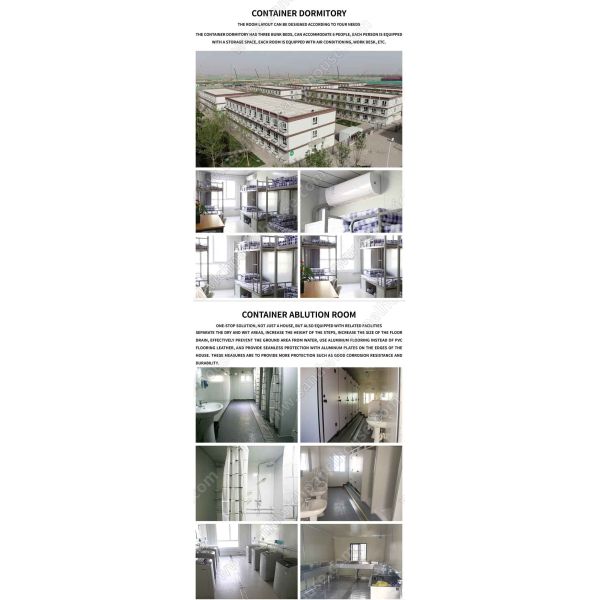 Prefab Construction Site Camp Portable Accommodation Container House
