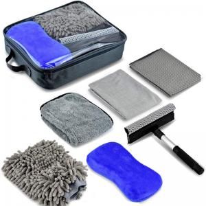 China Auto Washing Microfiber Cloth Soft Bristle Detailing Brush Set 7pcs wholesale