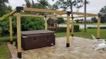 Outdoor Pergola Mount Bracket Made of Carbon Steel Q235 with Powder Coating