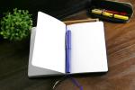 Purple Velvet Cover Personal Journal Notebook , Middle Size Custom Pocket