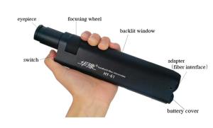 China ftth tools hand fiber optic microscope wholesale 400X optical fiber cable tester wholesale