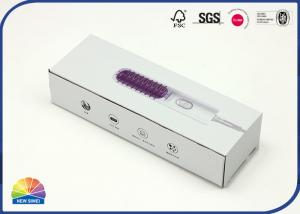 China Rectangle E Flute Corrugated Boxes For Hair Curler Straightener wholesale