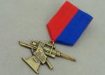 Antique Gold Awards Medals , Zinc Alloy Die Casting Military 3D Awards Medal