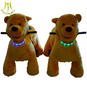 China Hansel Vini bear indoor amusement park equipment commercial electric ride on train happy rides on animal wholesale