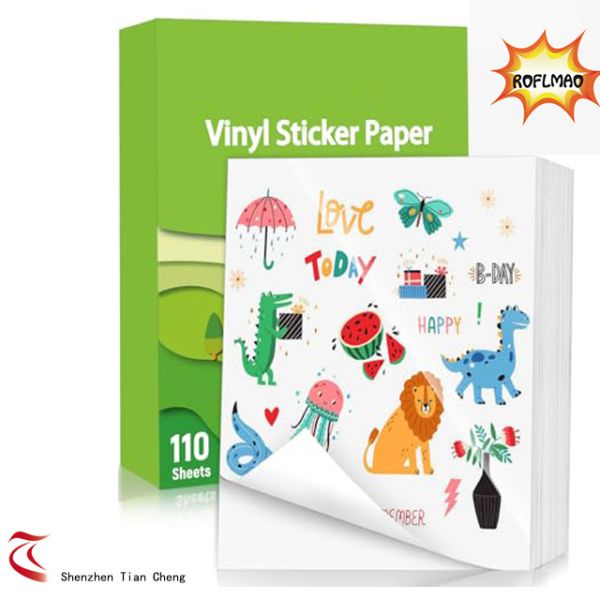 A4 Size Sticker Paper Fluorescent Color Labels - High Visibility Classification