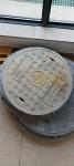 19.7 Inch Grey Fiberglass Circle Manhole Cover General Style For Road Constructi