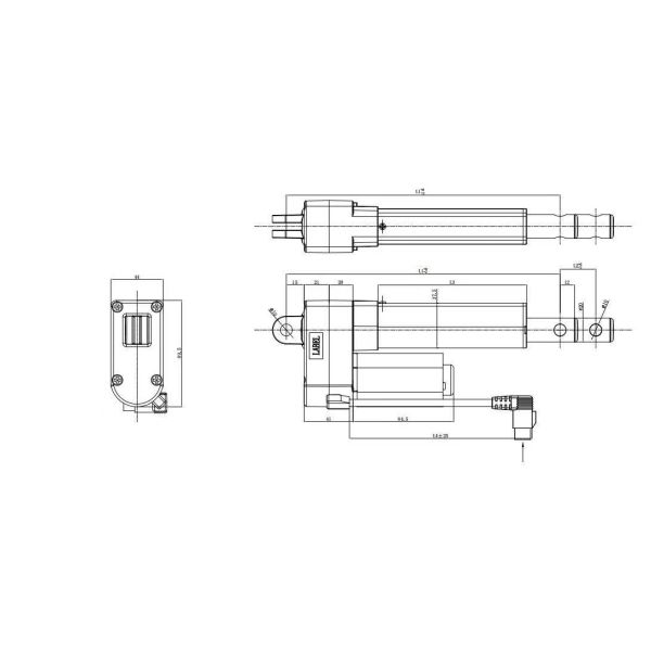 150w-250W DC Motor Linear Actuator Linear Actuator 24 Volt For Electrical Equipment Medical Device