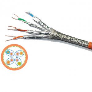 China Sftp 4 Twisted Pairs Cat 7 Network Cable With Aluminum Foil  , 23awg Lszh cat7 network cable wholesale