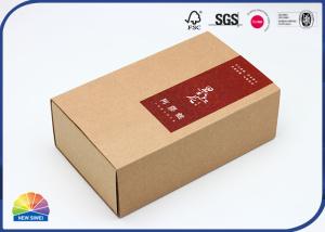 China Corrugated Kraft Paper Sliding Box Two Pieces Socks Packaging wholesale