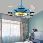 Creative fan lamp with remote control light for child baby bedroom living room