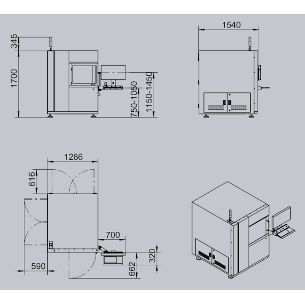 IC BGA CSP QFN Packaging Inspection X-ray AX8300MAX UNICOMP 4K Flat Panel Detector