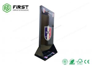 China Custom Retail POP Displays 4C Offset Printing Paper Cardboard Floor Hook Display Stand wholesale
