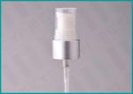 Silver Cosmetic Treatment Pumps , 20/410 Plastic Pump Dispenser For Foundation