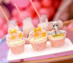 Mini Size Decorative Cupcake Wrappers Pink Color For Party / Weddings