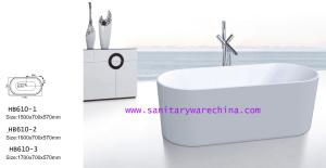 China Bathtubs, freestanding Bathtub without faucet , hand shower HB610 wholesale