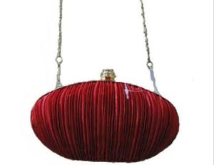 China Fashion Red Satin clutch purses with chain G20234 wholesale