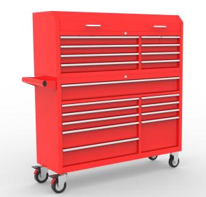 China 19 Drawers Mobile Workshop 56 Inch Tool Chests Cabinets wholesale