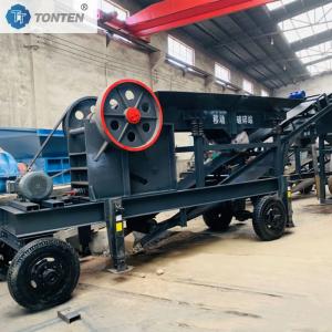 China Lab Portable Mobile Small Jaw Crusher Tracked Diesel Jaw Stone Crusher wholesale
