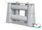 Cast Steel Marine Mooring Equipment Fairlead Four Rollers Connical Type Or