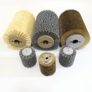 China Cylindrical Abrasive Wire Brush Roller For Restore Antique Wood on sale
