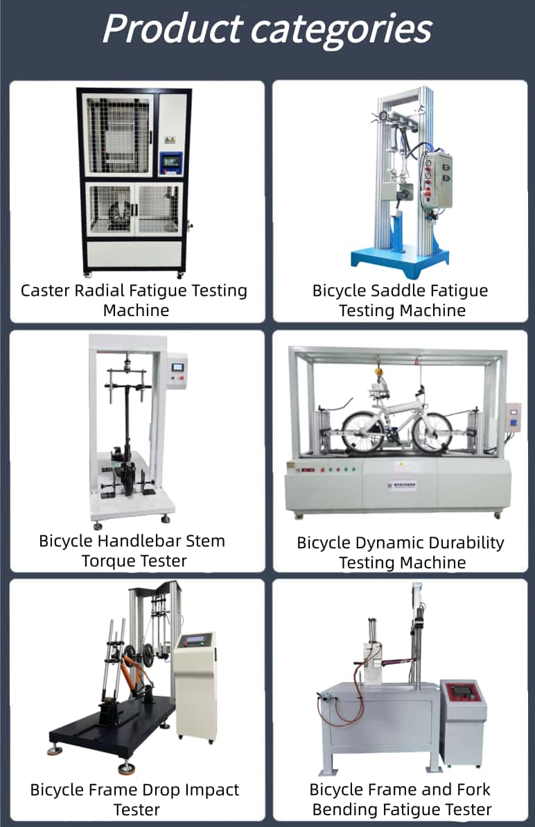 Dual-Axis Bicycle Frame Horizontal Vertical Endurance Tester PLC Servo Control Fatigue Strength Machine for Bicycles