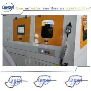 China PLC Touch Screen CNC Pipe Notching Machine For Car Headrest wholesale