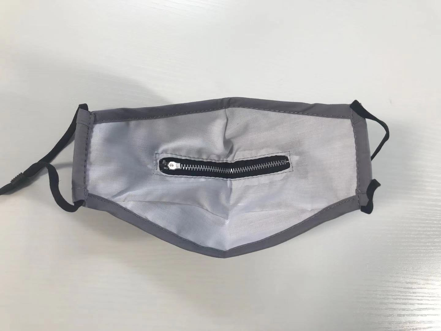 S&J OEM Wholesale Cotton Zipper Maskes Face Mouth Covering Reusable Personalized Breath Maskes with Zipper