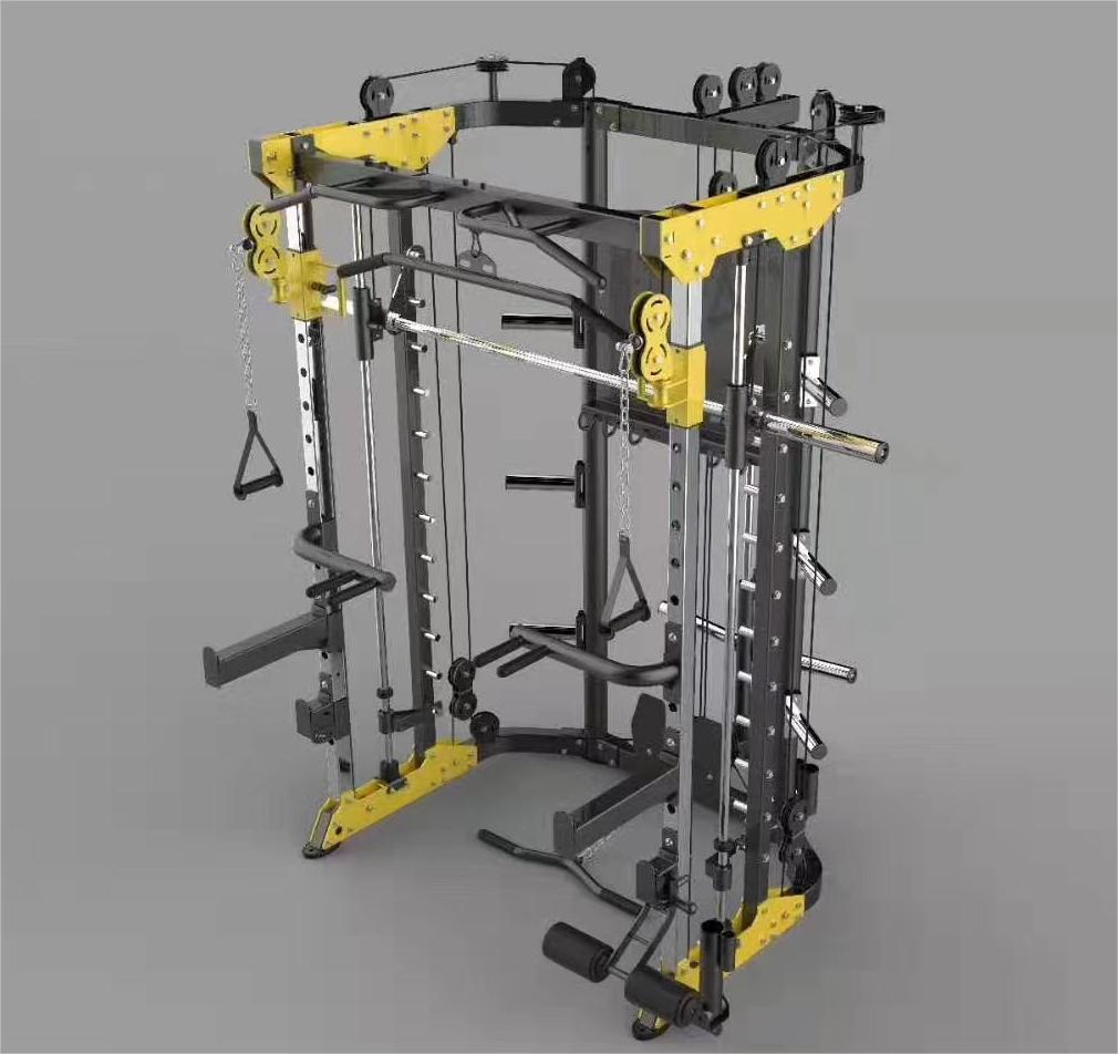Workout Equipment Weight Bench Rowing Leg Press Smith Machine Squat Rack Multi Functional Power Rack Cage