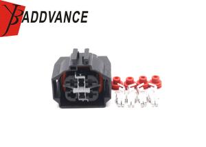 China LEAR 18299.000.000 Black Electrical Female Waterproof 4 Pin Connector wholesale