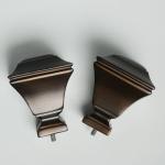 KIEI EP1018 Curtain Finial Pole Hot Sale Luxury Adjustable Simple Style Hardware
