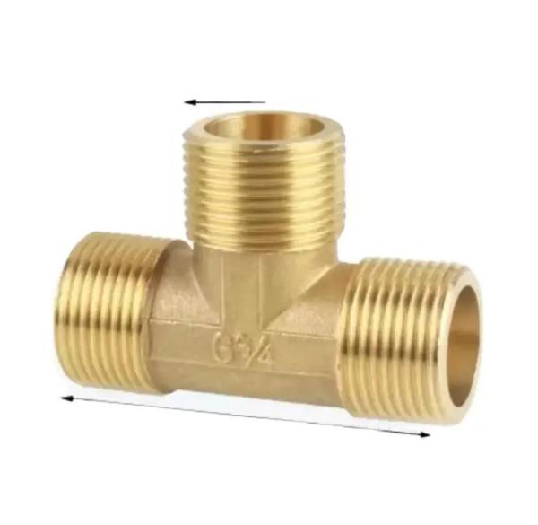 C70600 CuNi 9010 Brass Female Thread Tee Fitting Nickel 15mm 22mm Copper Equal
