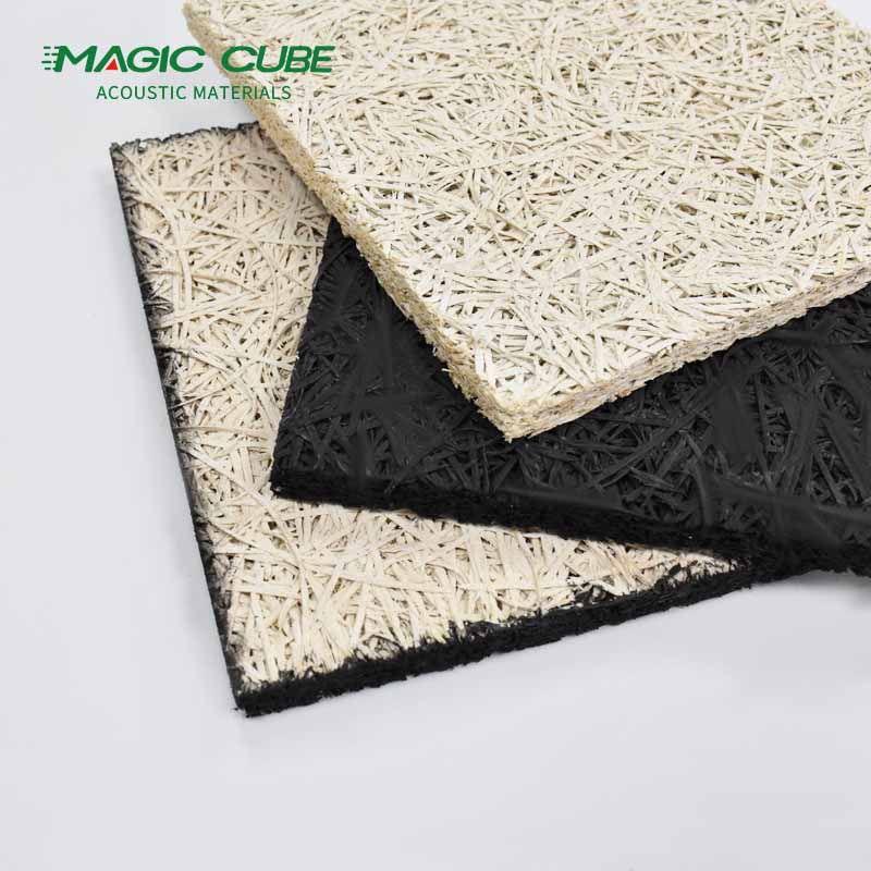 Rectangle Wood Wool Acoustic Panel 15mm Thickness For Acoustic Ceiling