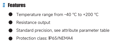 KTS130 Temperature Sensor