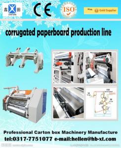 Two Ply Corrugated Carton Packing Machine with Single Facer Production Line , 1600mm
