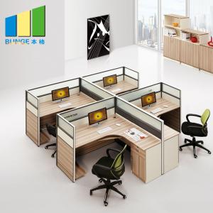 China 4 Seat Office Furniture Partitions With Powder Coated Finish 5 Years Warranty wholesale