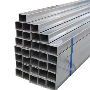 China Tolerance ±1% galvanized square tube iron pipe 0.9mm gi pipe perforated powder coated structural galvanised steel square tube wholesale